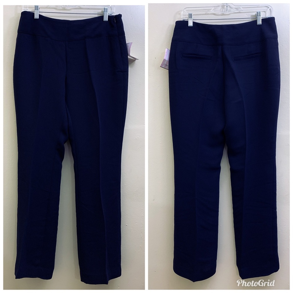 Cabi Curvy Trouser Blue Straight Leg Size 8 - Picture 3 of 8